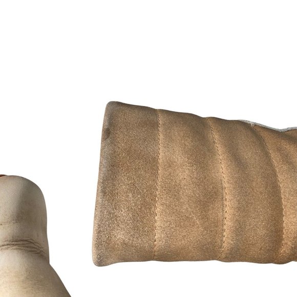 Vntg Blondo Canada Shearling‎ Lined Beige Leather / Suede Women's Sz US 6 Boots - Picture 13 of 16